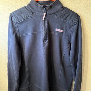 Vineyard Vines Women's Quarter Zip - Navy - Large